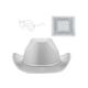thumbnail image 3 of Sombrero de vaquero,Sombrero vaquero occidental de ala ancha para hombres,adolescentes y adultos,Sombrero de para mujer,niña,fiesta,carnaval,al aire libre,Accesorios para Plata, 3 of 10