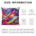 thumbnail image 6 of COMIO Rainbow Colorful Cushion Covers Abstract Crayon Throw Pillow Case Cover (Colorful) for Sofa Car Cousion Bed,2 pcs White, 6 of 6