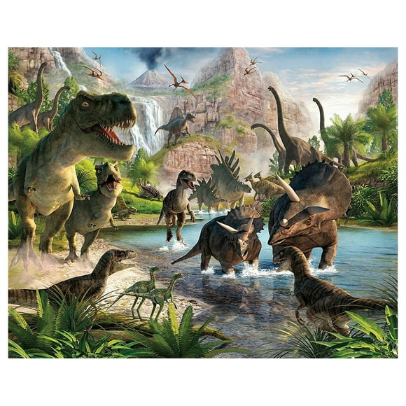 Wall Mural Creative Decorative 3D Dinosaur Wall Decor Mural Wall Art Mural