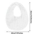 thumbnail image 3 of hengsof Baby boy's Everyday Bib, Stylish Lace Trim Solid Color Soft Cotton Gauze Comfortable Bib, Suitable for Infants, 3 of 4