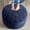 Navy, variant on Round Stuffed Pouf Ottoman, Corduroy Poufs with Foam Chunk Filling, Furry and Fluffy Pouf Foot Stool Storage Ottoman, 20 X 15 Floor Poufs Foot Rest for Living Room, Grey