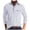 White, variant on Mens Casual and Comfortable Polo Shirts Classic Long Sleeve Lapel Quarter Button Shirt with Pocket Wine 8(L)