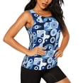 thumbnail image 2 of Balery Evil Eye Camiseta sin mangas estampada ligera para mujer, tops de entrenamiento sin mangas, camisetas de yoga transpirables de secado rápido.-Small, 2 of 7