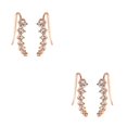 thumbnail image 3 of Pendientes Sonducket 7 Crystal Ear Cuffs Hoop Climber Accesorios de joyería Type5 NO5, 3 of 5