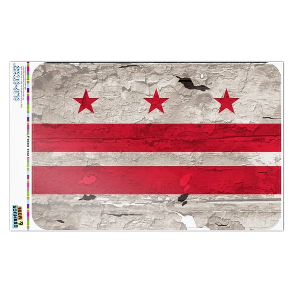 Rustic Washington DC District of Columbia State Flag Distressed USA Home Business Office Sign