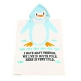 thumbnail image 2 of Kids Hooded Bath Towel Baby Bathrobe Spring Fall Towel Bathing Wrap Blanket Blue Penguin, 2 of 8