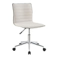 thumbnail image 3 of Adjustable Height Office Chair White and Chrome, 3 of 5