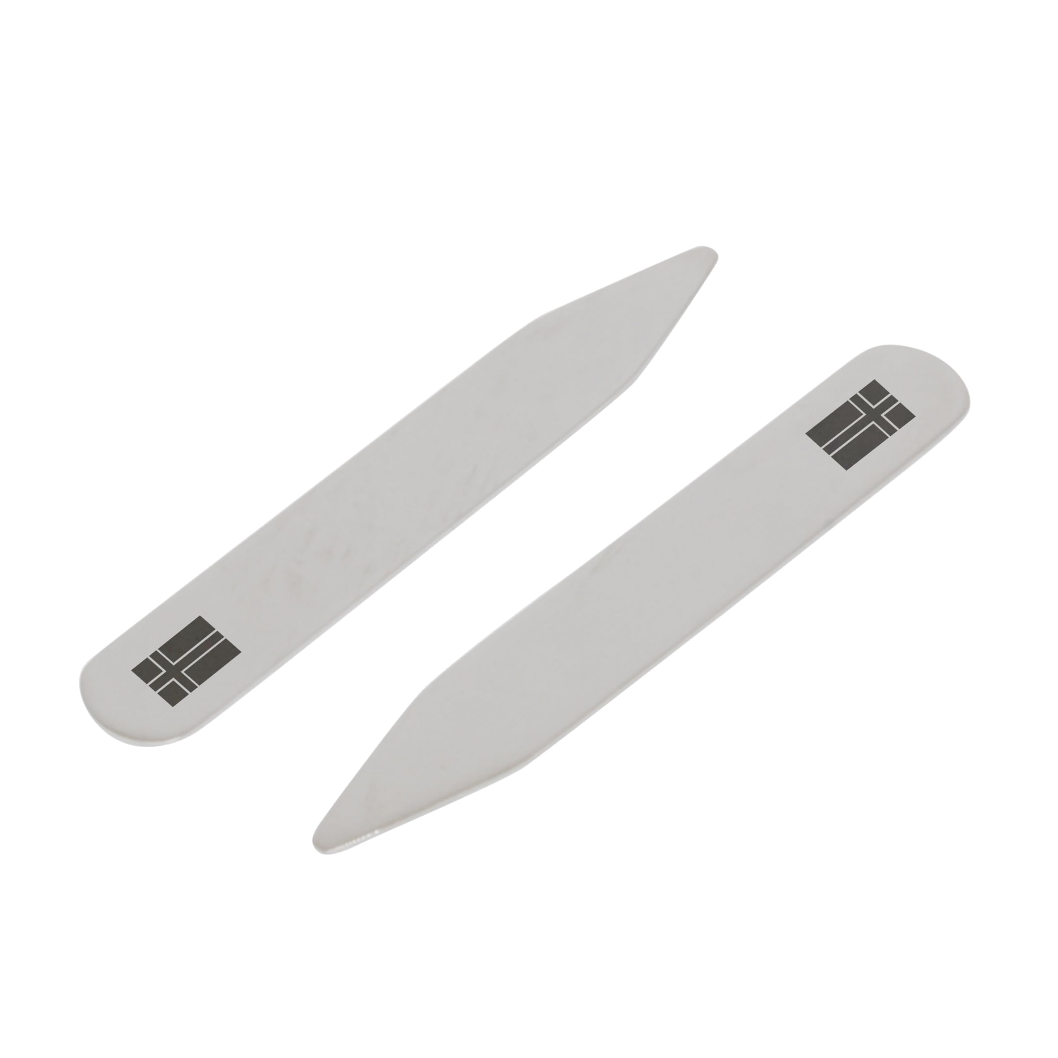Icelandic Flag Stainless Steel Collar Stays by BigSpool Distributors