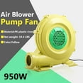 thumbnail image 5 of Veryke Air Blower Pump, Air Mattress Pump, Electric Air Pump, Pump Fan Commercial Inflatable Bouncer Blower, Bounce House Blower for Inflatable Bounce House Bouncy Castle, Yellow (950Watt 1.25HP), 5 of 6