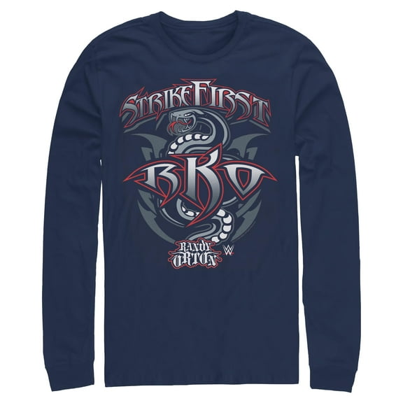 Mens WWE Randy Orton Strike First RKO Long Sleeve Shirt