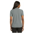 thumbnail image 2 of Port Authority Women's Short Sleeve Silk Touch Classic Polo Shirt Cool Grey Medium, 2 of 4