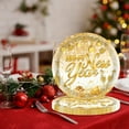 thumbnail image 4 of Elainilye 16PCS Christmas Party Supplies, Happy NewYear Theme Plates and Napkins Disposable, Christmas Disposable Dinnerware Set, Christmas Party Xmas Party Decor (9" Plates), 4 of 6