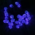 thumbnail image 5 of LINLIN Solar Rattan String Light, 6M 30 LED Solar Fairy Ball Decorative String Lights with 2 Lighting Modes for Outdoor Garden Yard Patio Christmas Party, 5 of 8