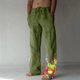 thumbnail image 1 of Pantalones largos de verano para hombre, de algodón y lino, con pierna ancha, estampados, con cordones, para deportes y vacaciones, 1 of 7