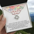 thumbnail image 5 of Godmother Proposal Necklace Gift • Will You Be My Godmother • Gift for Godmother - Love Knot Necklace - Message Card & Gift Box, 5 of 5