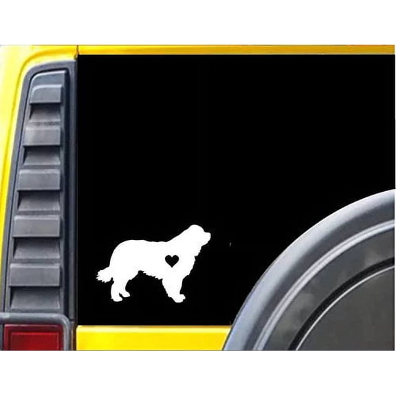 Newfoundland Lil heart *J538* 6" Decal Sticker