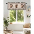 thumbnail image 6 of Western Star Pinecone Garland Curtain Valances,Vintage Black Buffalo Plaid Small Window Treatment for Kitchen Living Room Bathroom,42" x 18", 6 of 7
