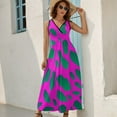 thumbnail image 2 of Leopard Print Pattern Sleeveless Dress Woman Fashion Long Dresses Women's Summer Suit Dress 2025, 2 of 7
