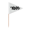 thumbnail image 1 of Citation Drôle Cure-Dent Triangle Toppers de Cupcake Drapeau, 1 of 3