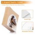 thumbnail image 4 of Horses and Peple Napkin Holder for Table Clear Napkin Stand Paper Holder Acrylic Organizer Dispenser Napkins for Dinner Kitchen Restaurant Room, 4 of 8