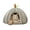 Grey, variant on PrimeGo Plush Pumpkin Pet House with Removable Cushion Autumn Winter Warm Small Medium Dog Cat Bed Cave Plush Indoor Kitten Puppy Sleeping Nest