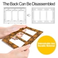 thumbnail image 4 of Yayeee Rocker Switch Wall Plate 1-Gang 4.6"x2.9" Home Decorative Outlet Cover, Retro Orange Flowers, 4 of 6