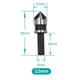 thumbnail image 2 of 3Pcs Woodworking 5-Edge Chamfering Machine 90-Degree Chamfering Knife 12-19mm Tool Set Electric Drill Reaming Bit., 2 of 5