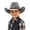 z-hat 47#Light Gray, variant on oqasdz Toddler Kids Cowboy Hat for Boys and Girls Sun Protection Dress up Hat with Buckle Belt Solid Color Headwear Summer Outdoor