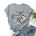 thumbnail image 1 of LSLJS Mode Femmes T-shirt à Manches Courtes Imprimé de la Saint-Valentin, Hauts Graphiques Fantaisie, Cadeaux pour Femmes, 1 of 3