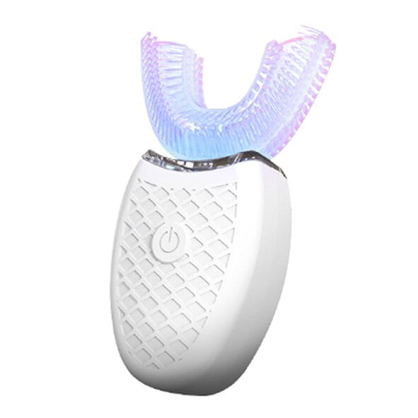 Cepillo de dientes eléctrico sónico automático inteligente de 360 grados tipo U 4 modos cepillo de dientes carga USB blanqueamiento de dientes luz azul Tan Jianjun unisex