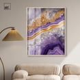 thumbnail image 3 of Gemstone Labyrinth II Shadowbox Print Amethyst Wall Art by Art Remedy, Blonde Frame, 36 x 45, 3 of 7