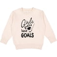 thumbnail image 2 of Inktastic Girls Gotta Have Goals Hockey Player Toddler Sweatshirt, 2 of 4