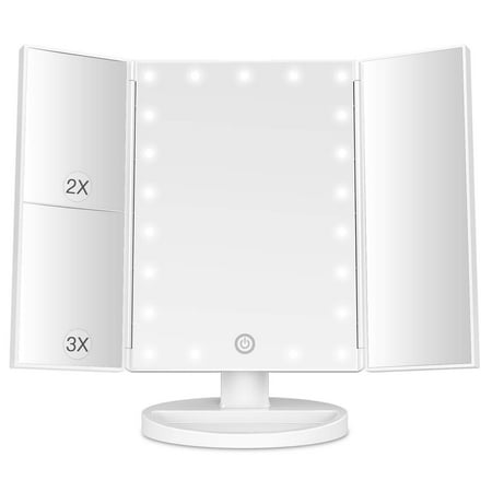 BESTOPE Makeup Vanity Mirror with Lights, 2X/3X Magnification, 21 Led Lighted Mirror