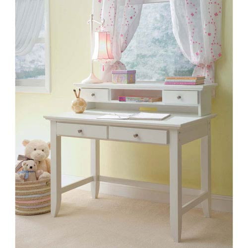 Naples White Student Desk And Hutch Walmart Com Walmart Com