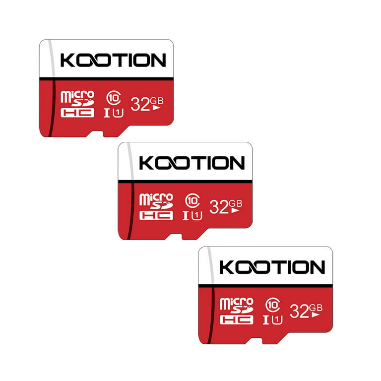 KOOTION Carte Micro SD 32 Go Lot de 2 Carte Mémoire UHS-I Vitesse jusqu'à  85 m/s,TF Micro SDHC, T-Flash Classe 10, U1 pour Drone/Dash  Cam/Camera/Phone/Nintendo-Switch/PC/Tablet : : Informatique