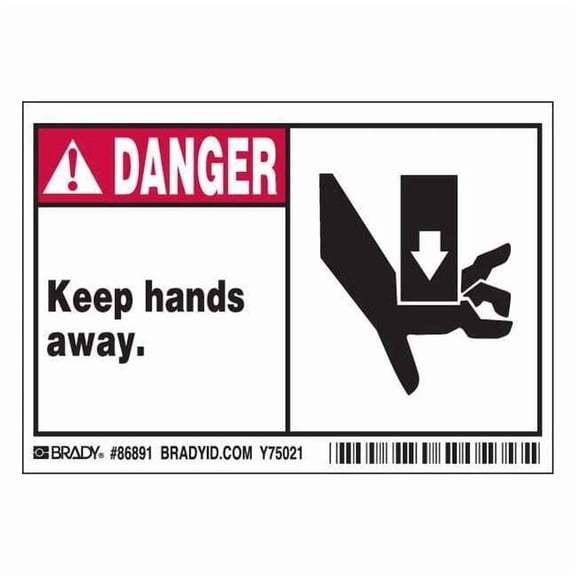 Brady Label,3 1/2 inx5 in,Polyester,PK5 86891