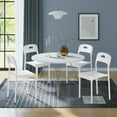 thumbnail image 1 of Juego de 4 sillas de Comedor, apilables, Modernas, sillas de Cocina de plástico, con Patas de Metal, fácil Montaje, Impermeables y Resistentes a Las Manchas para Cocina, Sala de Estar, Restaurante, 1 of 7