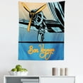 thumbnail image 1 of Airport Tapestry, Retro Style Pop Art Graphic of Airplane with Propeller and Bon Voyage Typography, Fabric Wall Hanging Decor for Bedroom Living Room Dorm, 5 Sizes, Multicolor, by Ambesonne, 1 of 1