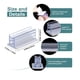 thumbnail image 4 of Soporte adhesivo para logotipo de punto, soporte para panel acrílico, abrazadera para tablero KT publicitario, abrazadera para partición de escritorio de oficina, abrazadera de dientes suaves, 4 of 4