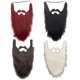 thumbnail image 1 of 4 Piezas de Barbas Falsas, Barbas Falsas, Bigote Falso Divertido, Bigote Falso para Suministros de Fiesta de Disfraces (Negro, Rojo, Blanco, Gris), 1 of 5