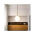thumbnail image 2 of Plata Import Sphere Gold Ceiling Lamp, 2 of 4