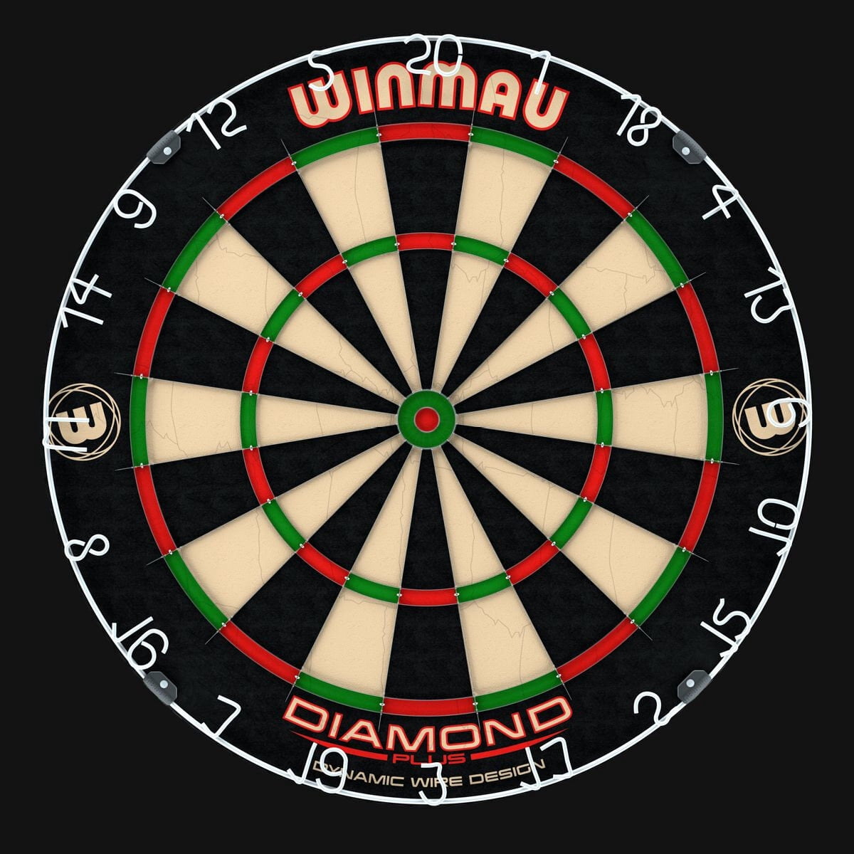 Winmau Diamond Plus Surround Set (Diamond Plus Dartboard, Surround and 6 Darts)
