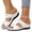 White, variant on Womens Orthopedic Sandals Slip on Non Slip Arch Support Flat Wedge Sandals Breathable Work Shoes 2026 Comfort Orthopedic Shoes (Khaki)