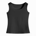 thumbnail image 4 of NIEWTR Cute Tank Tops For Girls Slim Sleeveless Breathable Shirts Fashion Summer Crop Tops Suitable For Outdoor(A-Black,M), 4 of 4