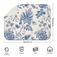 thumbnail image 2 of 2pcs flower Print Kitchen Drying Mat Set, Super Absorbent Microfiber Dish Drying Pad with Wildflower & Floral Design, Heat Resistant Countertop Mat for Dishes, Gift for Home Cooks, 2 of 4