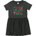 thumbnail image 3 of Inktastic My Auntie Loves Me Girls Girls Toddler Dress, 3 of 5
