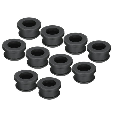 

Uxcell 10Pcs Snap Rubber Grommet Plug Mount Dia 16mm ID 12mm Seal Anti-Scratch Electrical Box Cable Pipe Black