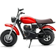 MotoTec 200cc 6.5HP Trailcross Gas Powered Mini Bike Red