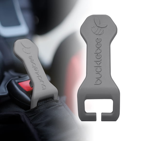 Asiento de coche Buckle Release Aid Bucklebee para niños, color gris