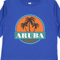 thumbnail image 4 of Inktastic Aruba Vacation Sunset Boys or Girls Long Sleeve Toddler T-Shirt, 4 of 5